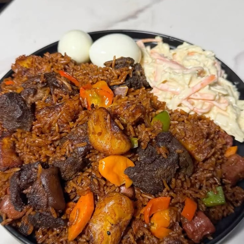 Jellof Rice & Goat Meat - Image 2